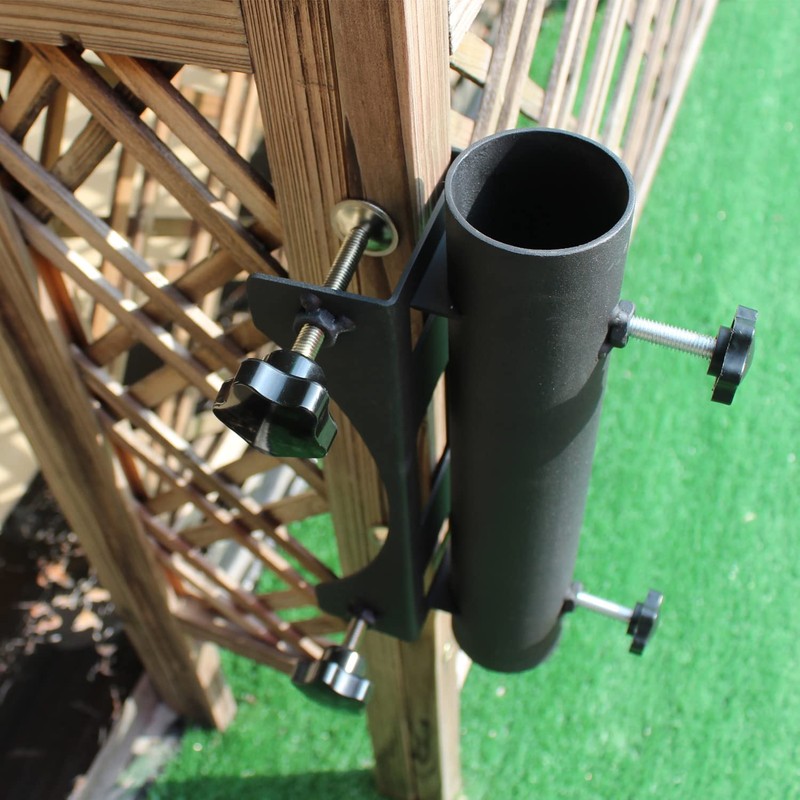 VANROUG Heavy Duty Parasol Holder Patio Umbrella Stand Mount Umbrella
