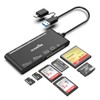 USB C USB3.0 Multi Card Reader, SD/TF/CF/Micro SD/XD/MS 7 in