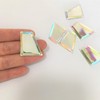 AB Color Sew On Acrylic Crystal Rhinestones Flat Back Mirrors