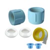 2PCS Upgrade RV Low Point Drain Cap and Seals Compatible