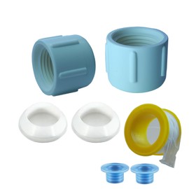 2PCS Upgrade RV Low Point Drain Cap and Seals Compatible with RV/Camper/Travel Trailer, 1/2" Low Point Drain Valve and Sealing Ring