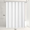 White Waffle Weave Shower Curtain HADEEONG 72x72in Cloth Shower Curtain