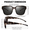 URUMQI Sunglasses for Glasses Wearers Women's UV400 Protection Anti-Glare Over-Top