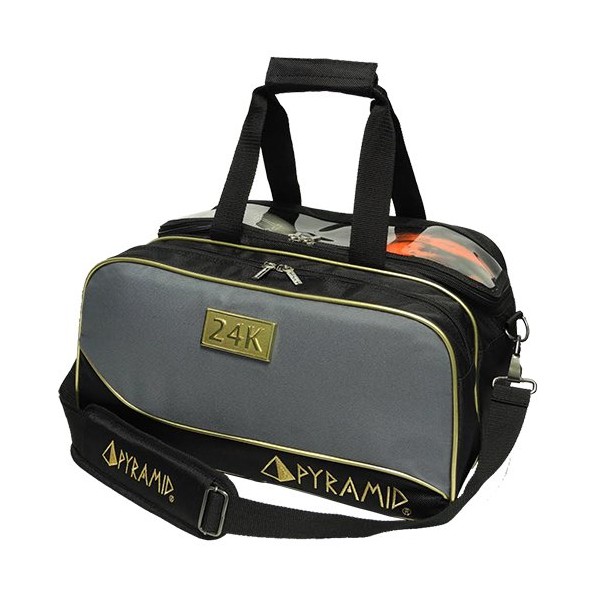 Pyramid Path Double Tote Plus Clear Top Bowling Bag (Holds Shoes)