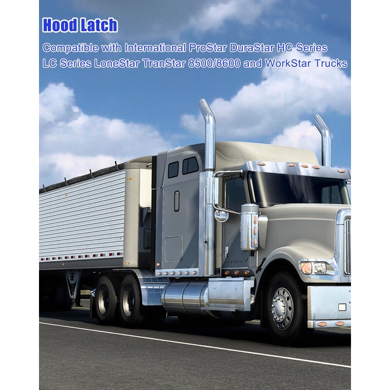 Pair Hood Latch Fit for International Prostar Semi Truck Hood