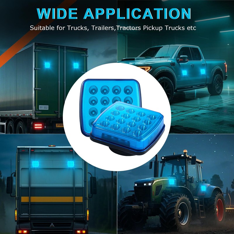 Markstor Wireless LED Road Flares for Emergency,Rechargeable Safety Flashing Lights