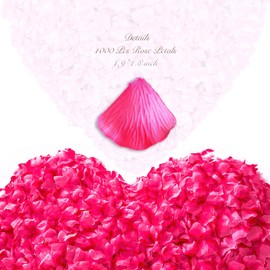 enttgo 1000Pieces Rose Petals, Artificial Flower Petals Fake Rose Petals Silk Red Rose Petals for Valentine's Day,Romantic Night,Wedding,Proposal Anniversary Flower Decorations (Peach Gradient)