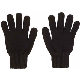 Graham Cashmere - Mens Pure Cashmere Classic Gloves - Made in Scotland - Gift Boxed (Black)