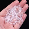 Forise 500Pcs Clear Silicone Earring Backs 3mm Hypoallergenic Rubber Column