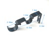 Black Curtain Rod Bracket, 3Pcs Double Curtain Rod Bracketsheavy Duty