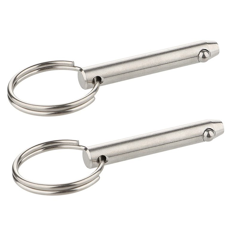 2 Pcs Quick Release Pin, Diameter 5/16"(8mm), Overall Length 2.17"(55mm),