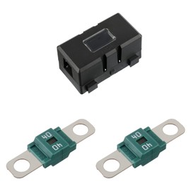 SIGANDG Midi Fuse Holder and 2 Pieces 40A Midi high Current Fuse Screw Fuses for Cars, Trucks, Vehicles(40 Amp)