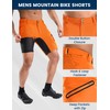 Nepest Mens MTB Mountain Bike Shorts Lightweight 3D Padding Liner