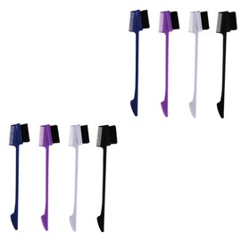 minkissy 2sets All-in-one Eyebrow Grooming Tools Double-ended Brush Comb Makeup Supplies Nylon Women's Beauty Versatile Design Comfortable to Hold Brow Shape 4pcs*2