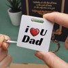 'I Love You Dad' Keyring Tape Measure/Spirit Level Tool (KM00042076)