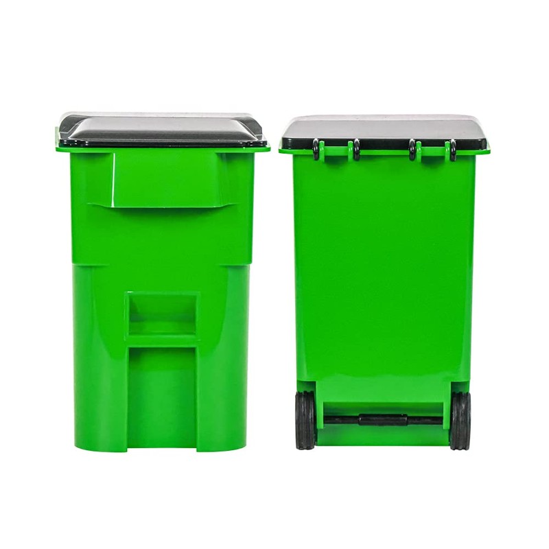 Set of 4 Mini Trash & Recycling Cans with Lid