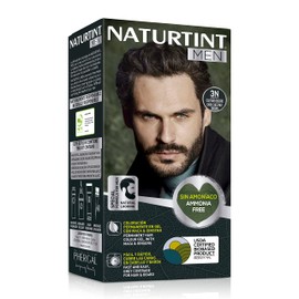 Naturtint Men Bio-Based, Ammonia-Free Permanent Colouring for Men, 100% Grey Hair & Beard Dye, Natural & Long-Lasting Colour, Natural Ingredients, 3N Dark Brown