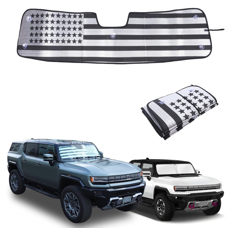 Car Sun Shade for Windshield Compatible with Hummer EV 2022
