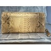 GUODI TK-AB20LW3 Long Wallet, Round Zipper, Card Case, Diamond Python
