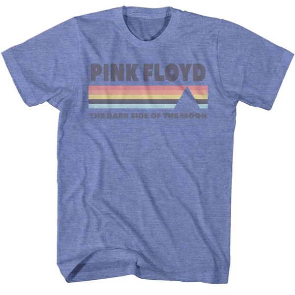 American Classics Pink Floyd Men&#39;s DSOTM T-Shirt Light Blue Heather