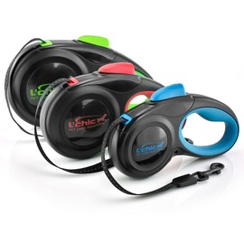 L'chic Cozy Grip Retractable Dog Leash Size M (Black/Red)