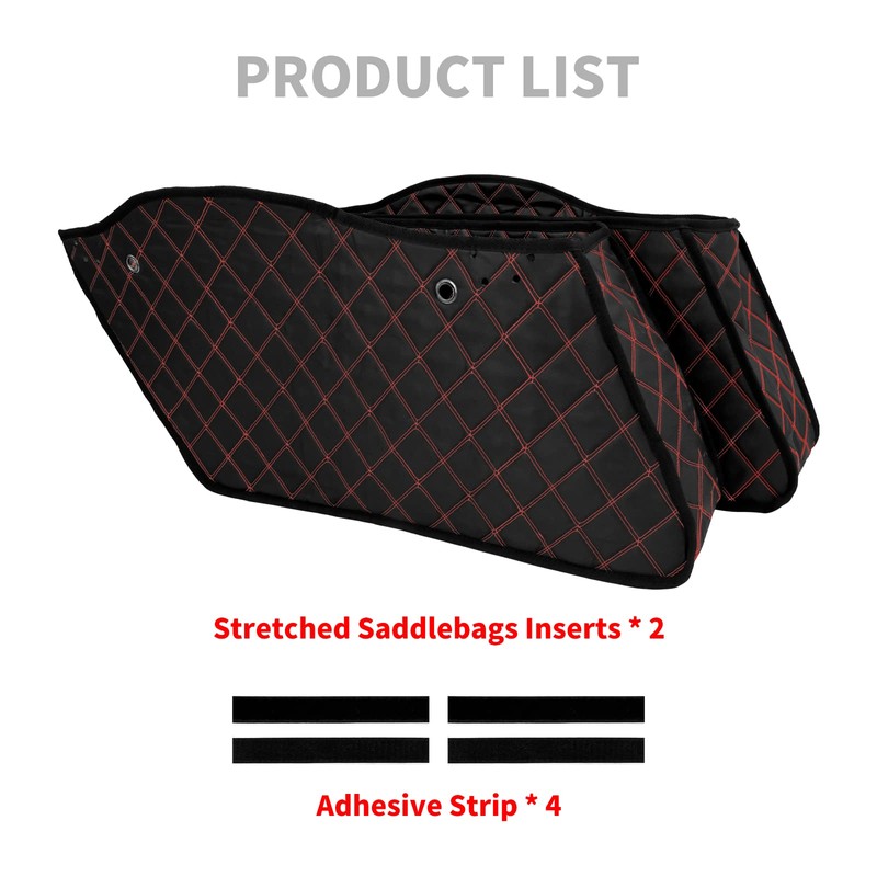 HDBUBALUS Stretched Saddlebag Liners Inserts Compatible with Harley Extended Bag