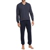 Schiesser Men's Long Pyjamas with Cuffs – Nightwear Set