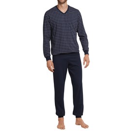 Schiesser Men's Long Pyjamas with Cuffs – Nightwear Set