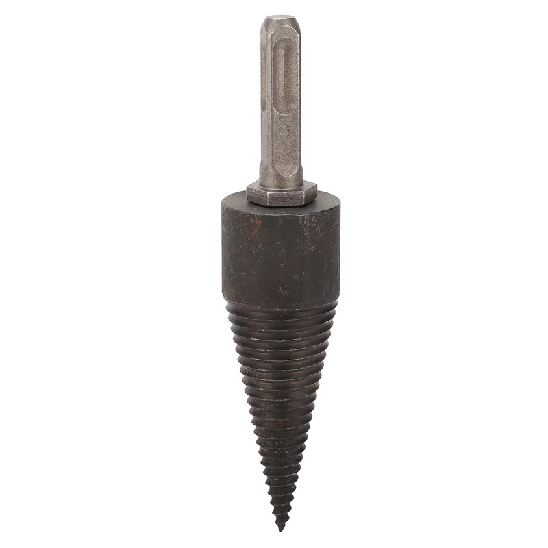 Wood Cone Punch Firewood Separation Detachable Round Shank Thread Drill