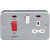 Knightsbridge MR8333N Metal Clad 2G 45A DP Cooker Switch and