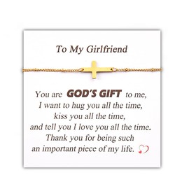 Girlfriend Gf Gifts for Women Bracelet Birthday Christmas I Love You Gifts for Hers Girlfriend Engagement Anniversary Valentines Day Gifts for Gf Romantic Gifts for Girlfriend Appreciation Thank You Gift Ideas