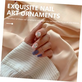 Housoutil 40pcs Nail Charms Bowknot Decorations for Manicure Easy Application High-end Material for Nail Art Enthusiasts and