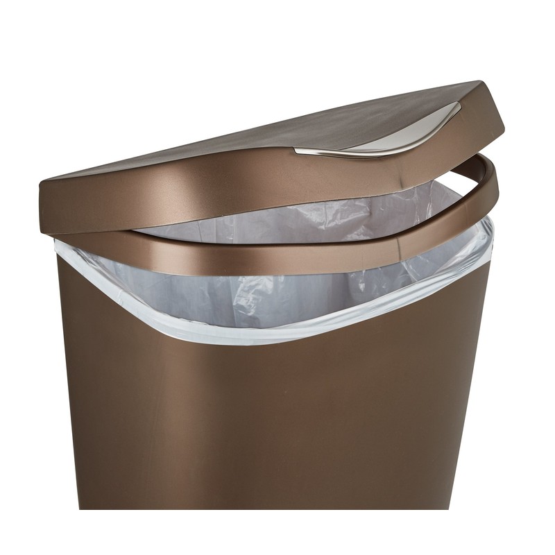 Umbra 084200-125 , Bronze Brim Large Kitchen Trash Stainless Steel