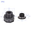 M METERXITY 3 Sets PVC Bulkhead Fitting Long Thread Bulkhead