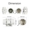 Hon&Guan Hon & Guan Inline Duct Fan 6" High Effeciency