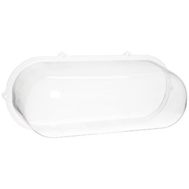 Morris Products 73091 Polycarbonate Vandal/Environmental Shield Guard Exit and Emergency Light, 18.7" Width, 6.5" Depth, Used With Emergency Lights