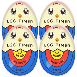 Lasubst Egg Timer for Boiling Eggs That Changes Color When Done, Color, Pack of 4