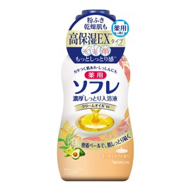 【医薬部外品】薬用ソフレ 濃厚しっとり入浴液 リッチミルクの香り 本体480mL 入浴剤(赤ちゃんと一緒に使えます)