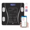 Báscula Electrónica Bluetooth Digital Inteligente De Baño color negro