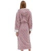 Dowesrobe Long Robes with Hood for Women,Plush Fleece Hooded Robes