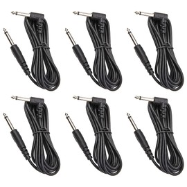 Yootones 5.5x2.1mm Effect Pedal Power Supply Splitter Cable Compatible with Guitar Accessories (6Pack Black)