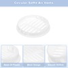 sourcing map 12Pcs 80mm/3.15" Circular Soffit Air Vents, Plastic Soffit