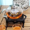 Sungmor Heavy Duty Cast Iron Teapot Dish Warmer Stable Holder