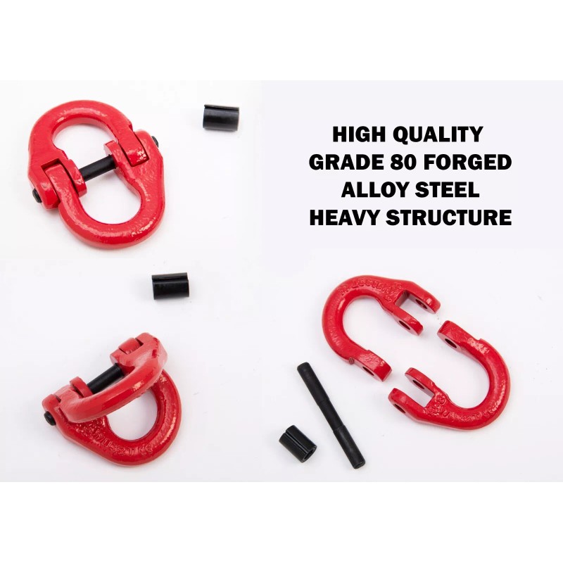 Alfa Wheels 4x Chain Coupling Link 3/8" G80 grade 80