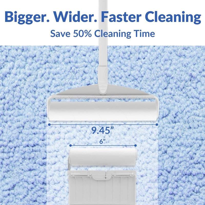 Large Lint Rollers for Carpet, Sticky Rollers for Floor DELOMO