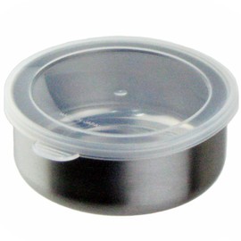 Nagao Storage Container, 3.9 inches (10 cm), Round, Stainless Steel, Lid Included, Airtight, Stacking, Prep Container, Made in Japan