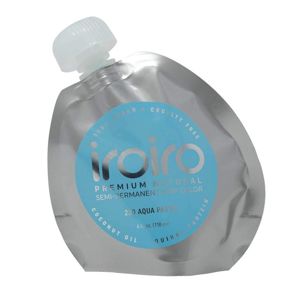 IROIRO Premium Natural Semi-Permanent Hair Color 230 Pastel Aqua (4oz)