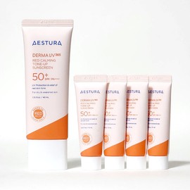 estra Aestura Derma UV365 Red Soothing Tone-up Sun Cream 40ml+40ml / 에스트라 더마 유브이365 레드진정 톤업 선크림 40ml+40ml