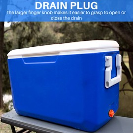 Cooler Drain Plugs Replacement Compatible with Most Rotomolded Coolers,Small Drain Plugs with Leak-Proof Design 1Pcs