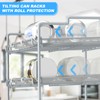 Sulishang 4 Tiers Stackable Can Rack Organizer, Wear-resistant Upgrade Beverage